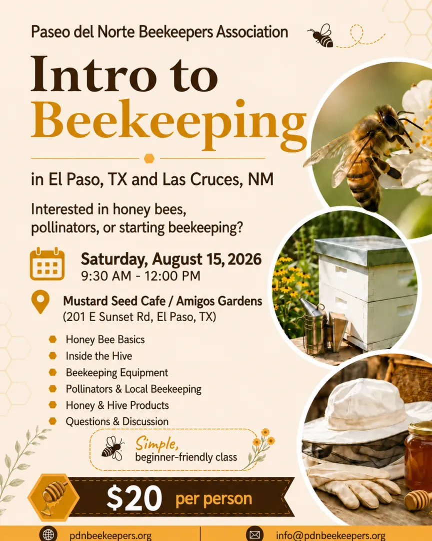 Beginner Class: Intro to Beekeeping - El Paso & Las Cruces