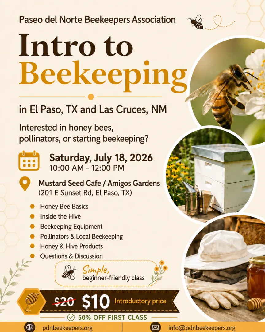 Beginner Class: Intro to Beekeeping - El Paso & Las Cruces